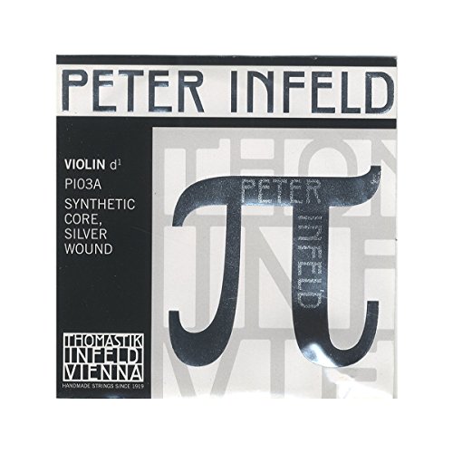 Thomastik Einzelsaite für Violine 4/4 Peter Infeld Synthetic Core - D-Saite synthetischer Kern, Silber umsponnen, medium von Thomastik-Infeld