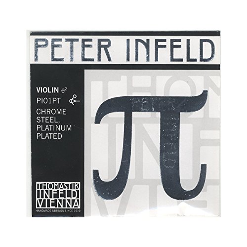 Thomastik Einzelsaite für Violine 4/4 Peter Infeld Synthetic Core - E-Saite Chromstahl, Platin beschichtet, medium von Thomastik-Infeld