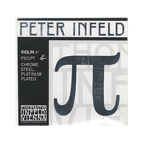 Thomastik Einzelsaite für Violine 4/4 Peter Infeld Synthetic Core - E-Saite Chromstahl, Platin beschichtet, medium von Thomastik