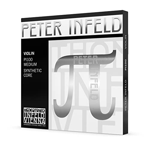 Thomastik Einzelsaite für Violine 4/4 Peter Infeld Synthetic Core - E-Saite Chromstahl, vergoldet, medium von Thomastik-Infeld