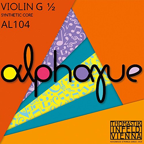 Thomastik Einzelsaite für Violine ALPHAYUE 1/2, Mensur 283mm/11.1" Nylonkern - G-Saite Synt./Monel von Thomastik-Infeld