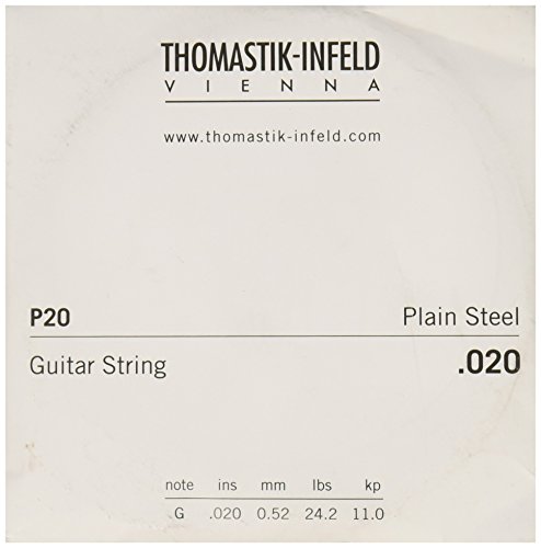 Thomastik-Infeld P20 Saiten für Jazzgitarre:Jazz Serie, Saiten, Stahl, mit Messing beschichtet – Einzelne G-Saite. von Thomastik