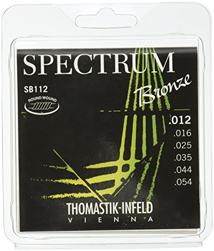 Thomastik-Infeld SB112 Akustikgitarren-Saiten, Spectrum Serie 6, Natürlich, Saiten-Set (12 - 54) E, B, G, D, A, E von Thomastik-Infeld