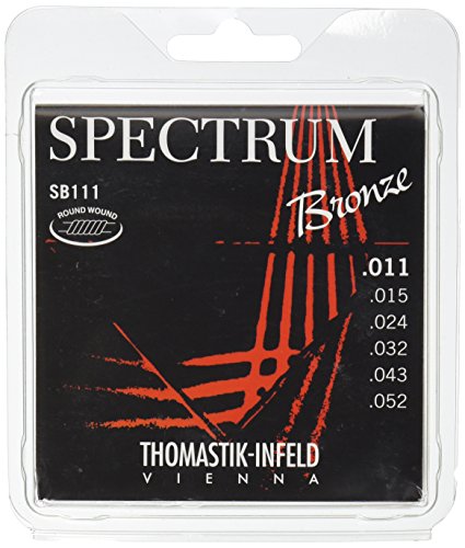 Thomastik Saiten für Akustikgitarre Spectrum Bronze Series nickelfrei Satz SB111 light .011-.052 von Thomastik