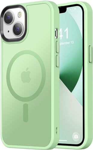 Thomo Starke magnetische Schutzhülle für iPhone 13 und iPhone 14, kompatibel mit Magsafe, 3 m, sturzfest, matte Rückseite, Aluminiumlegierung, Schlüsselhülle, iPhone 13/14, Hellgrün Thomo Starke magnetische Schutzhülle für iPhone 13 und iPhone 14, kompatibel mit Magsafe, 3 m, sturzfest, matte Rückseite, Aluminiumlegierung, Schlüsselhülle, iPhone 13/14, Hellgrün von Thomo