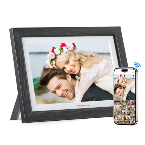 THOMSON 10.1 Zoll Digitaler Bilderrahmen, Digitale Bilderrahmen WLAN, Bilderrahmen Digital 1280x800 HD Touch-Screen IPS, Freigabe von Musikbildern Videos, Speicher 32 GB THOMSON 10.1 Zoll Digitaler Bilderrahmen, Digitale Bilderrahmen WLAN, Bilderrahmen Digital 1280x800 HD Touch-Screen IPS, Freigabe von Musikbildern Videos, Speicher 32 GB von Thomson