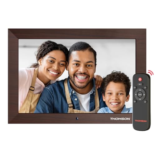 THOMSON Digitaler Bilderrahmen 10,1 Zoll, Elektronischer Bilderrahmen mit Fernbedienung, HD 1280x800 Digitale Bilderrahmen IPS Screen, Spielen Sie Musik, Bilder und Videos THOMSON Digitaler Bilderrahmen 10,1 Zoll, Elektronischer Bilderrahmen mit Fernbedienung, HD 1280x800 Digitale Bilderrahmen IPS Screen, Spielen Sie Musik, Bilder und Videos von Thomson