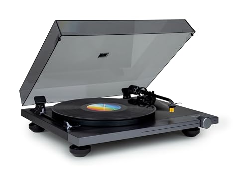 THOMSON TT700 - Premium 33 und 45 U/min Vinyl-Plattenspieler - AT91 Audio Technica Abspielkopf - Antiskating - Schwarz THOMSON TT700 - Premium 33 und 45 U/min Vinyl-Plattenspieler - AT91 Audio Technica Abspielkopf - Antiskating - Schwarz von Thomson