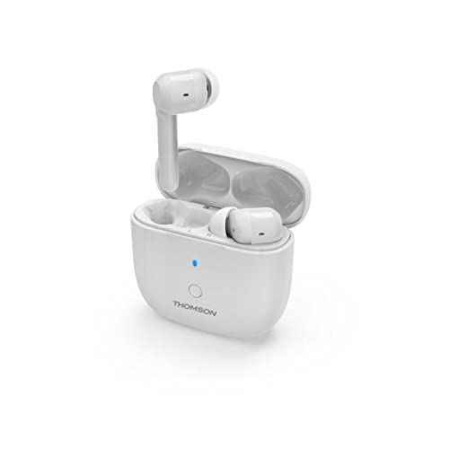 Thomson Wear7811W Bluetooth-Kopfhörer mit Mikrofon (In-Ear-Kopfhörer, Mikrofon, TWS, ANC aktive Geräuschunterdrückung, In-Ear-Kopfhörer, 4 Stunden Hörzeit), Weiß von Thomson
