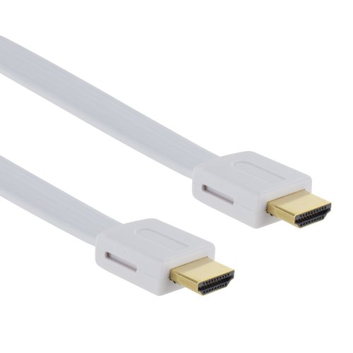 Thomson 00132220 High Speed HDMI Kabel mit Ethernet, 3 m, Weiß von Thomson