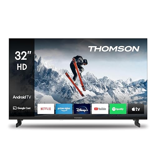Thomson - 32 Zoll (80 cm) LED HD - Smart Android - WLAN, Triple Tuner, USB, HDMI, DVB-C-S2-T2, AV IN, CI+, A+ Panel - 32HA2S13-2025 von Thomson