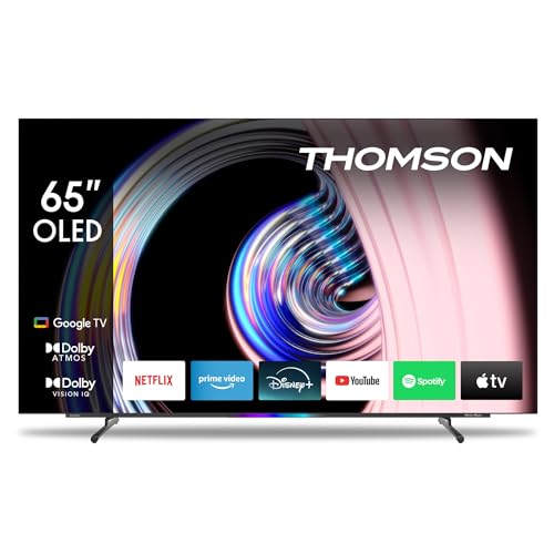 Thomson - 65 Zoll (164cm) OLED 4K UHD - Google TV - WLAN, HDR, Triple Tuner, USB, HDMI, DVB-C-S2-T2, AV IN, CI+, A+ Panel - 65OG8S24-2025 von Thomson