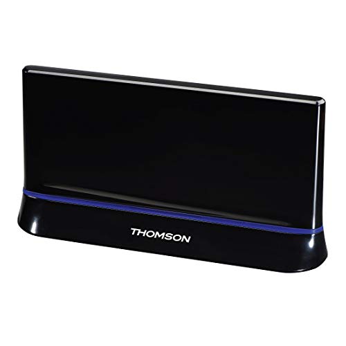 Thomson Zimmer-Antenne für TV/Radio ANT1538 (HDTV/3D, DVB-T/DVB-T2, aktiv, mit Signalverstärkung, Performance 45) von Thomson