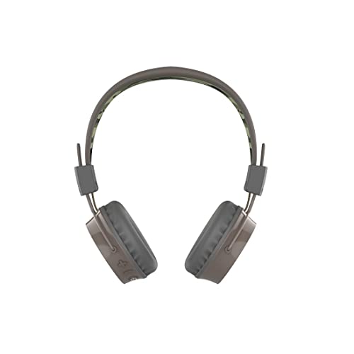 Thomson Bluetooth Kopfhörer Teens´n UP On Ear (kabellose Kopfhörer zum Musik hören und telefonieren, Remotefunktion zur Musiksteuerung, 36,5h Gesprächszeit) Camouflage Woodland, Klein von Thomson