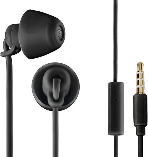 Thomson EAR3008BK Piccolino In Ear Kopfhörer kabelgebunden Schwarz Noise Cancelling Headset, Lautst von Thomson