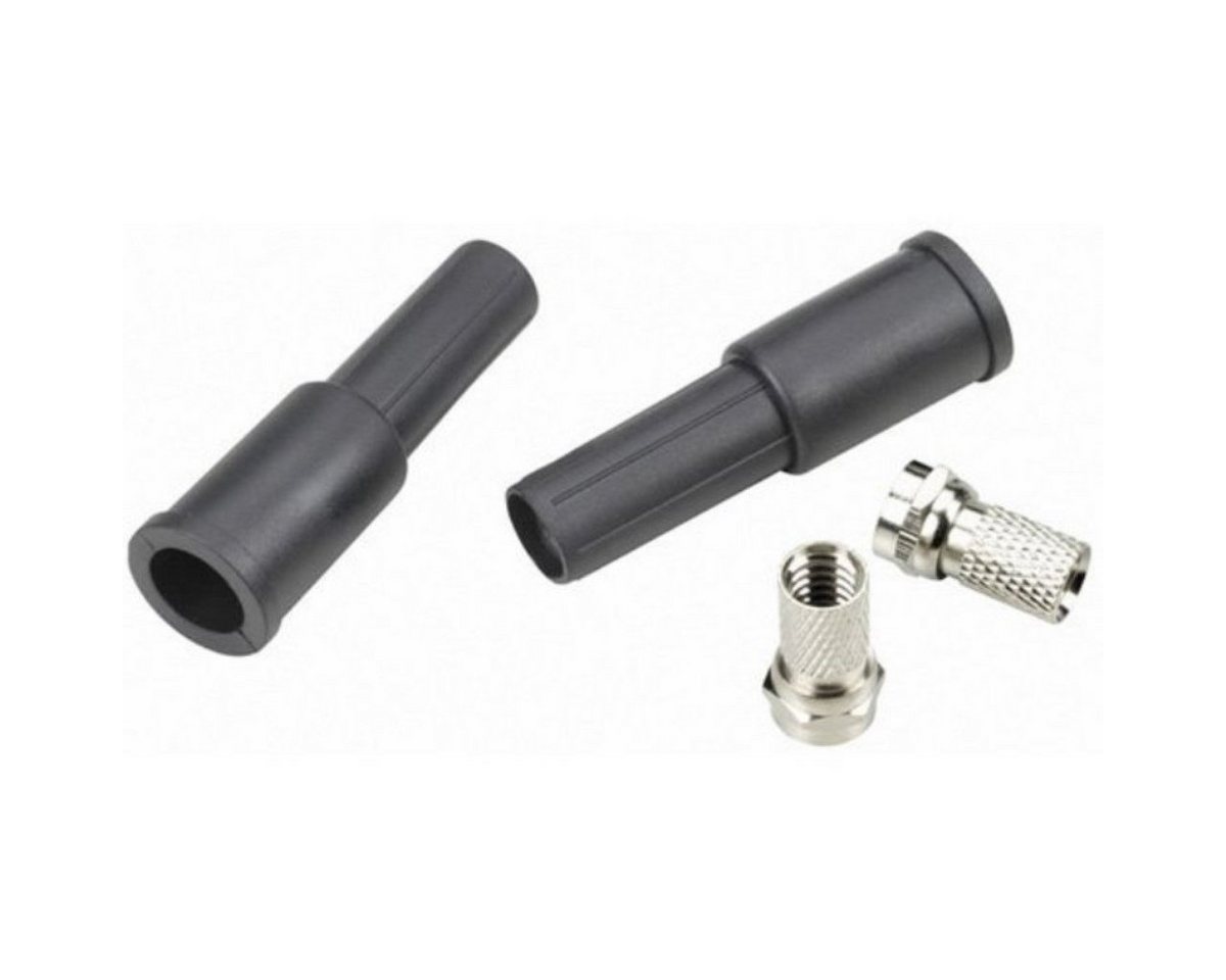 Thomson F-Stecker Set 2x F-Typ Stecker 2x Gummi-Tülle Video-Adapter Typ F zu F-Stecker, 5 cm, mit Wetterschutz Isolierkappe zur Verwendung mit Sat Koax-Kabel Thomson F-Stecker Set 2x F-Typ Stecker 2x Gummi-Tülle Video-Adapter Typ F zu F-Stecker, 5 cm, mit Wetterschutz Isolierkappe zur Verwendung mit Sat Koax-Kabel von Thomson