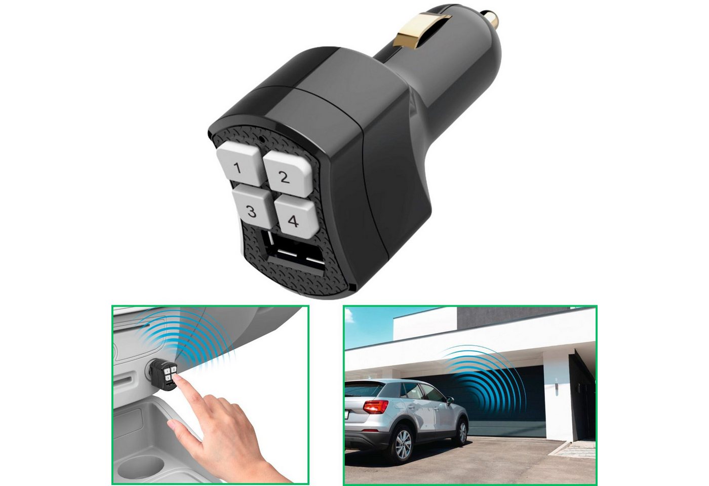 Thomson Funkfernsteuerung Garagentor Tor-Antrieb Fernbedienung Handsender, Universal für 433 / 868 MHz lernfähig Tore Steuerung 4 Tasten Auto Thomson Funkfernsteuerung Garagentor Tor-Antrieb Fernbedienung Handsender, Universal für 433 / 868 MHz lernfähig Tore Steuerung 4 Tasten Auto von Thomson