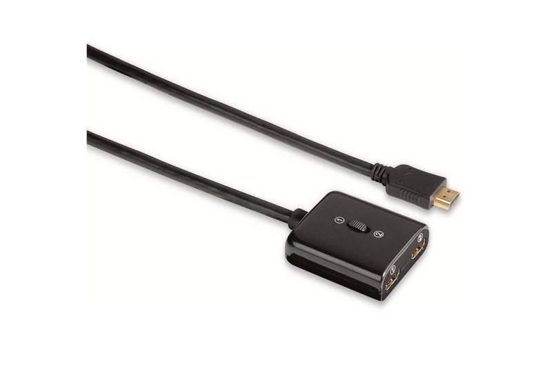 Thomson HDMI-Umschalter Verteiler Splitter 1 > 2 Video-Adapter HDMI zu HDMI, Manuell, Full-HD 1080p, Kabel Adapter, für TV PC Konsole DVB-T2 etc. von Thomson