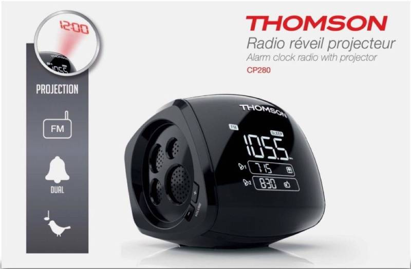 Thomson Radiowecker CP280 mit Projektor dimmbares Display TH753033 Radio von Thomson