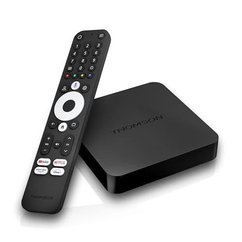 Thomson Streaming Box 240, 4K UHD, Google TV, Google Sprachsteuerung, WiFi, Googlecast integriert von Thomson