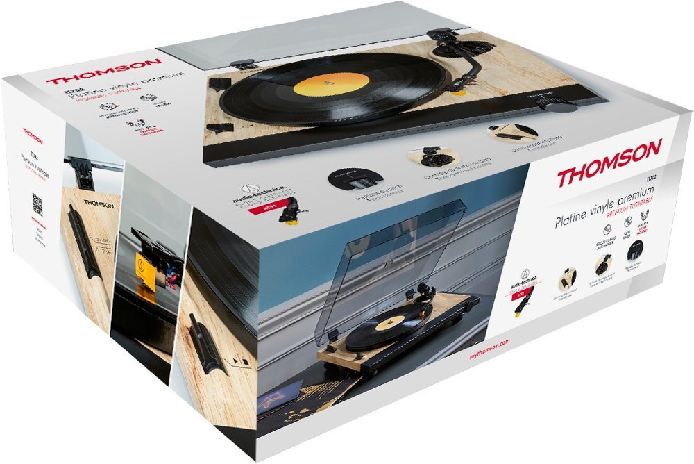 Thomson TT702 Premium AT91-Phono-Tonabnehmer schwarz TH386790 Plattenspieler von Thomson