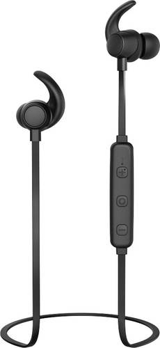 Thomson WEAR7208BK Sport In Ear Kopfhörer Bluetooth® Schwarz Noise Cancelling Headset, Lautstärke von Thomson