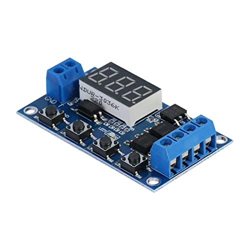 Das Relaismodul des Verzögerungszyklus-Timer-Timers, Schalten Sie den Schalter mit LED-Anzeige für Gleichstrommotoren, Lichter, LED-Streifen, 5V-36 V mit Notoppfunktion und Das Relaismodul des Verzögerungszyklus-Timer-Timers, Schalten Sie den Schalter mit LED-Anzeige für Gleichstrommotoren, Lichter, LED-Streifen, 5V-36 V mit Notoppfunktion und von Thonlai