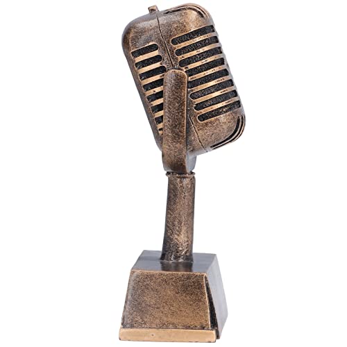 Singen Mikrofon Trophäe Retro Desktop Orament Music Award Trophies Synthetisches Harz Singen Mikrofon Trophäe Retro Desktop Orament Music Award Trophies Synthetisches Harz von Thonlai