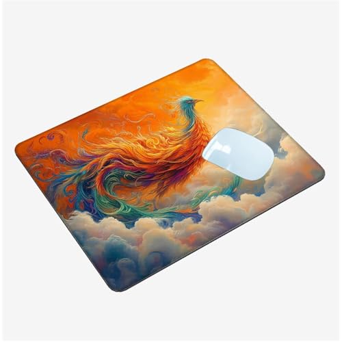 Mauspad,Schreibtischunterlage Bunt Mousepad Klein 290x240x3mm,Gaming Mauspad Vogel Desk Mat mit Rutschfester Gummiunterseite,Wasserdichtes Maus Pad für Kabellose Maus,Heimbüro,Reisen,Tragbar T1-1393 von Thooaixy