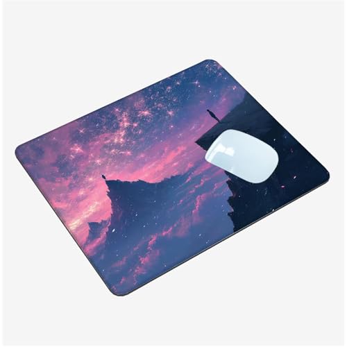 Mauspad,Schreibtischunterlage Universum Mousepad Klein 260x210mm,Gaming Mauspad Interstellar Desk Mat mit Rutschfester Gummiunterseite,Wasserdichtes Maus Pad für Kabellose Maus,Reisen,Tragbar T1-1369 von Thooaixy