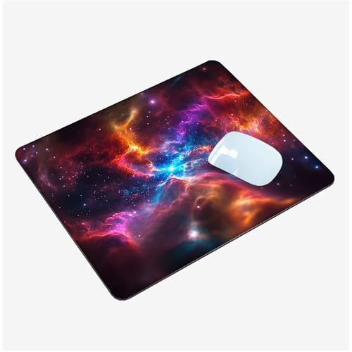 Mauspad Klein 260x210x3mm,Mini Mousepad Planet Schreibtischunterlage,wasserdichte Gaming Mauspad Bunt Mauspads mit Vernähten Kanten,rutschfeste Mouspad,Tragbar,Schreibtisch Zubehör,Geschenk T1-1478 von Thooaixy