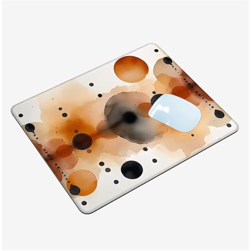 Mauspad Klein 320x260x3mm, Mini Mousepad Einfachheit Schreibtischunterlage, Wasserdichte Gaming Mauspad Tupfen Mauspads mit Vernähten Kanten, Rutschfeste Mouspad, Tragbar, Schreibtisch Zubehör T1-1492 von Thooaixy