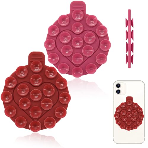 Thoquene 2 Stück Doppelseitiger Multifunktionaler Selbstklebender Handy Saugnapf Halterung, Silikon Saugnäpfe für Halter Thoquene 2 Stück Doppelseitiger Multifunktionaler Selbstklebender Handy Saugnapf Halterung, Silikon Saugnäpfe für Halter von Thoquene