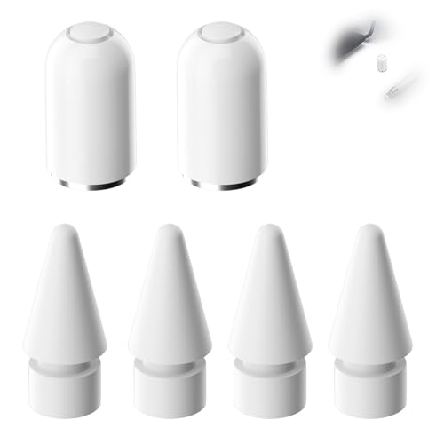 Thoquene 2 Stück Pencil Kappe for Apple Pencil 1. Generation, Magnetische Ersatzkappen Deckel von Thoquene