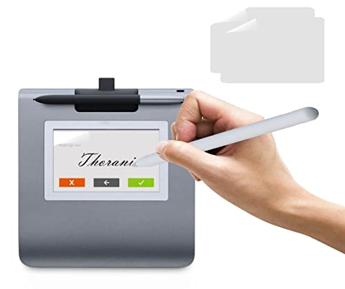 2 Stück Paper-Feel Unterschriftsfolie für Signature Pad Signotec Omega (NFC) - Matte TPU-Folie zum Schreiben wie auf Papier von Thorani