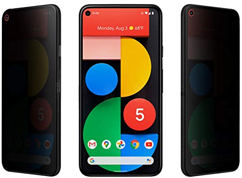 Thorani 2 Stück Privacy Filter für Google Pixel 5 - Panzerfolie mit Blickschutz, Kratzfest, selbstheilend, optimiert für Handy-Cover von Thorani