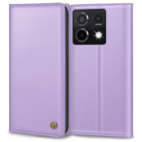 Handyhülle für Xiaomi Redmi Note 13 Pro 5g Hülle, Premium Leder Schutzhülle Tasche für Redmi Note 13 Pro 5g Hülle Wallet Kartenfach Standfunktion Klappbar für Redmi Note 13 Pro 5g Hülle, HellLila von Thorhülle