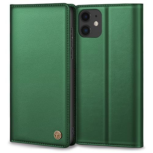 Handyhülle für iPhone 11, Premium Lederhülle Schutzhülle Tasche Mit Wallet Kartenfach Standfunktion Klappbar Flip Case, Pine Grün Handyhülle für iPhone 11, Premium Lederhülle Schutzhülle Tasche Mit Wallet Kartenfach Standfunktion Klappbar Flip Case, Pine Grün von Thorhülle