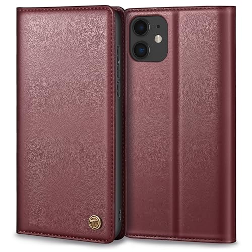 Handyhülle für iPhone 11, Premium Lederhülle Schutzhülle Tasche Mit Kartenfach, Standfunktion, Klappbar Flip Case, Weinrot Handyhülle für iPhone 11, Premium Lederhülle Schutzhülle Tasche Mit Kartenfach, Standfunktion, Klappbar Flip Case, Weinrot von Thorhülle