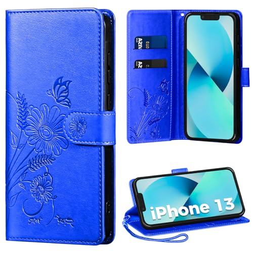 Handyhülle für iPhone 13 Hülle, Schutzhülle für iPhone 13 PU Lederhülle Tasche Flip Case Kartensteckplätzen Klapphülle Kompatibel mit iPhone 13 Hülle, Royalblau Handyhülle für iPhone 13 Hülle, Schutzhülle für iPhone 13 PU Lederhülle Tasche Flip Case Kartensteckplätzen Klapphülle Kompatibel mit iPhone 13 Hülle, Royalblau von Thorhülle