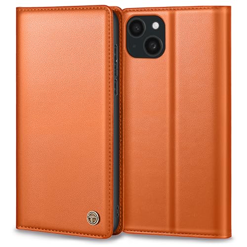 Handyhülle für iPhone 14 Hülle, Premium Lederhülle Schutzhülle Tasche für iPhone 14 Hülle Wallet Kartenfach Standfunktion Klappbar Flip Case für iPhone 14 Hülle, Orange Handyhülle für iPhone 14 Hülle, Premium Lederhülle Schutzhülle Tasche für iPhone 14 Hülle Wallet Kartenfach Standfunktion Klappbar Flip Case für iPhone 14 Hülle, Orange von Thorhülle