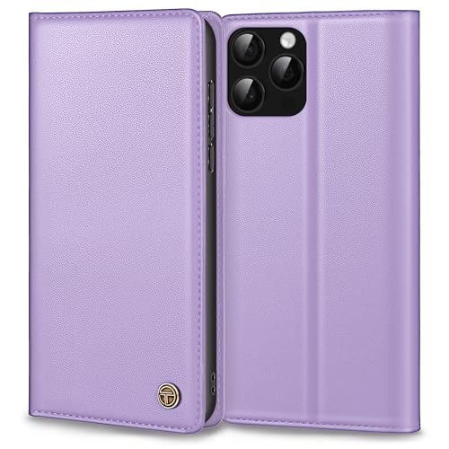 Handyhülle für iPhone 16 Pro Hülle, Premium Lederhülle Schutzhülle Tasche für iPhone 16 Pro Hülle Wallet Kartenfach Standfunktion Klappbar Flip Case für iPhone 16 Pro Hülle, HellLila Handyhülle für iPhone 16 Pro Hülle, Premium Lederhülle Schutzhülle Tasche für iPhone 16 Pro Hülle Wallet Kartenfach Standfunktion Klappbar Flip Case für iPhone 16 Pro Hülle, HellLila von Thorhülle