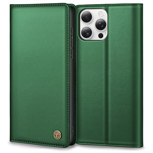 Handyhülle für iPhone 16 Pro Max Hülle, Premium Lederhülle Schutzhülle Tasche für iPhone 16 Pro Max Hülle Wallet Kartenfach Standfunktion Klappbar Flip Case für iPhone 16 Pro Max Hülle, Pine Grün Handyhülle für iPhone 16 Pro Max Hülle, Premium Lederhülle Schutzhülle Tasche für iPhone 16 Pro Max Hülle Wallet Kartenfach Standfunktion Klappbar Flip Case für iPhone 16 Pro Max Hülle, Pine Grün von Thorhülle