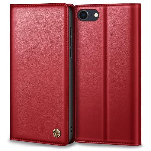 Handyhülle für iPhone SE 2022/2020 Hülle, Premium Lederhülle Schutzhülle Tasche für iPhone SE/8/7 Hülle Wallet Kartenfach Standfunktion Klappbar Flip Case für iPhone SE Hülle, Rot Handyhülle für iPhone SE 2022/2020 Hülle, Premium Lederhülle Schutzhülle Tasche für iPhone SE/8/7 Hülle Wallet Kartenfach Standfunktion Klappbar Flip Case für iPhone SE Hülle, Rot von Thorhülle