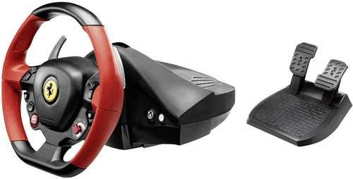 Thrustmaster Ferrari 458 Spider Lenkrad Xbox One Schwarz inkl. Pedale von Thrustmaster