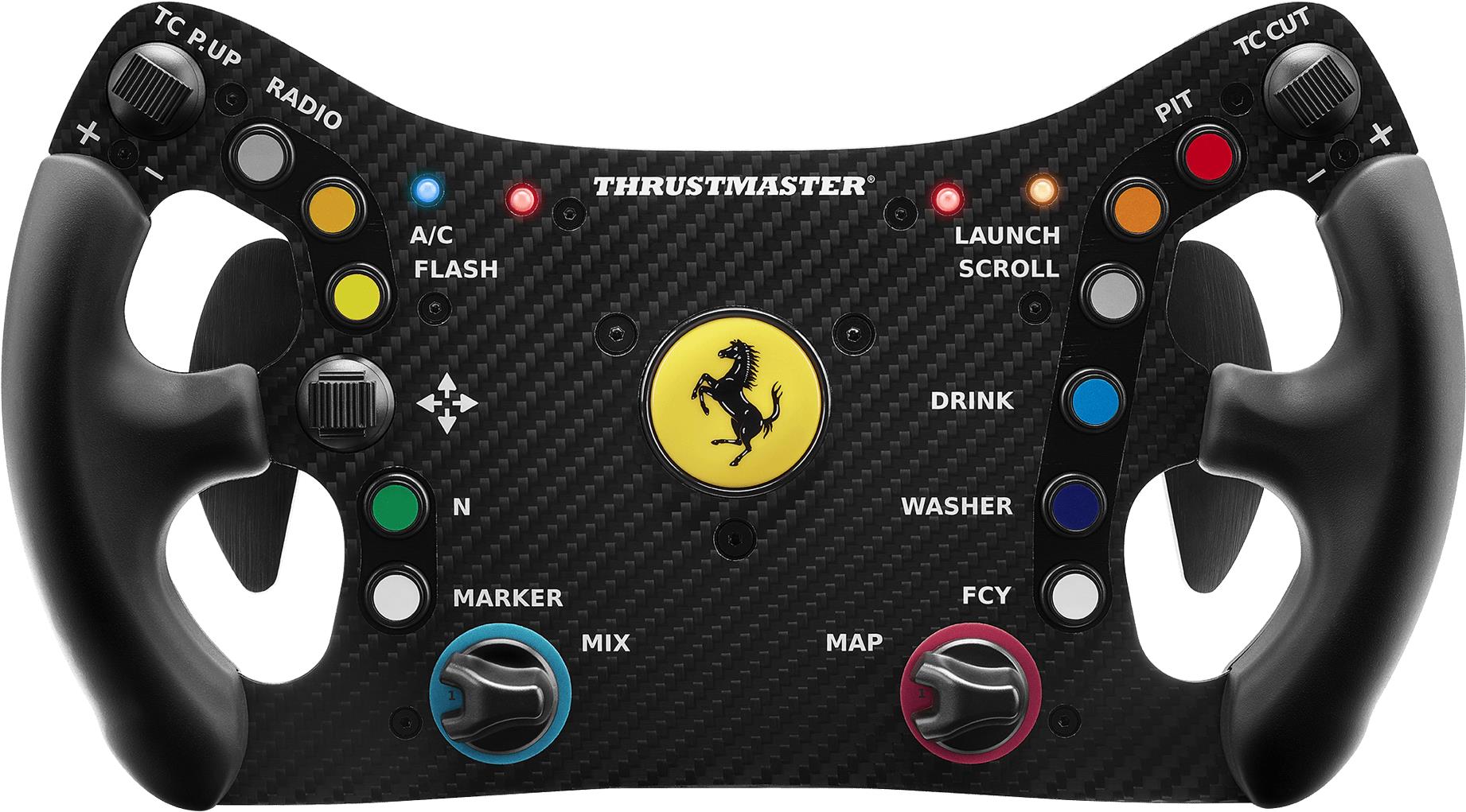 Thrustmaster Ferrari 488 GT3 - Steuerrad - PC - D-Pad - Menü-Taste - Modus-Taste - Schaltfläche Start - Analog / Digital - Kabelgebunden - Schwarz (4060263) von Thrustmaster
