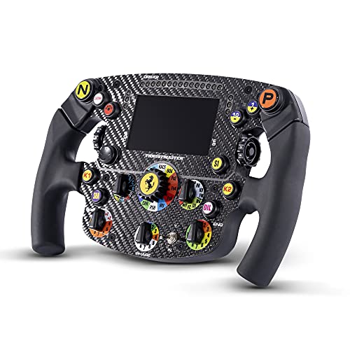 Thrustmaster Formula Wheel Add-On Ferrari SF1000 Edition, Replika-Lenkrad, PC, PS4, PS5, Xbox One und Series X|S, Armaturen mit Display und LEDs, 100% Karbonfaser-Frontplatte, Lizenziert von Ferrari Thrustmaster Formula Wheel Add-On Ferrari SF1000 Edition, Replika-Lenkrad, PC, PS4, PS5, Xbox One und Series X|S, Armaturen mit Display und LEDs, 100% Karbonfaser-Frontplatte, Lizenziert von Ferrari von Thrustmaster
