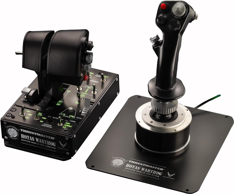 Thrustmaster HOTAS Warthog - Joystick und Gasregler - verkabelt - für PC von Thrustmaster