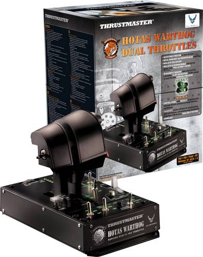 Thrustmaster Hotas Warthog Dual Throttle Flugsimulator-Controller USB PC Schwarz von Thrustmaster