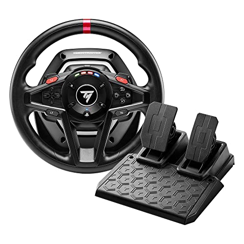 Thrustmaster T128, Force Feedback Racing Wheel with Magnetic Pedals, PlayStation 5, PlayStation 4, PC - UK VERSION von Thrustmaster